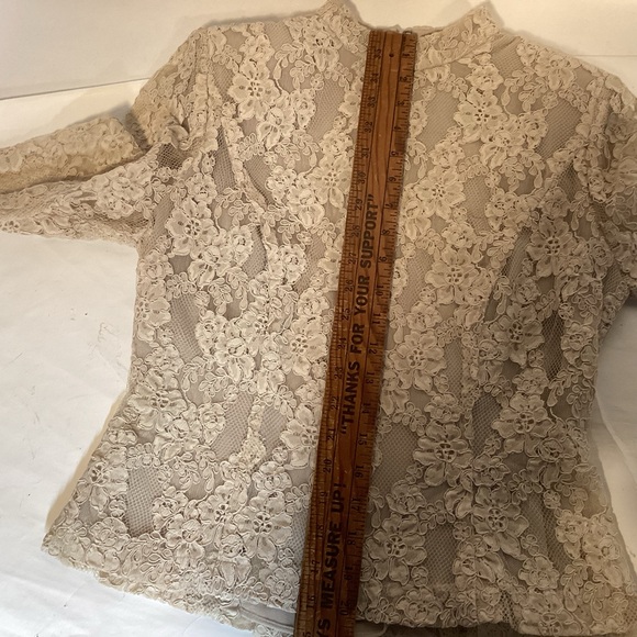 Vintage 80’s Ursula of Switzerland open lace top women’s size 6P made in USA - Picture 14 of 16